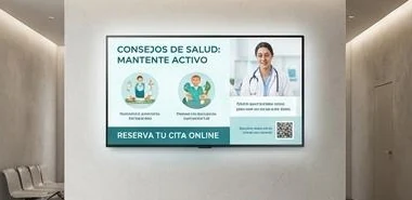Cartelería digital en clínicas