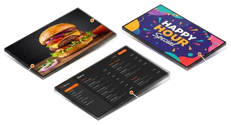 Product images, brand campaign and digital menu