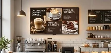 Cartelería digital en gastronomía