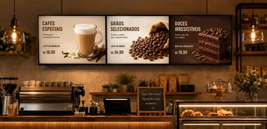 Sinalização digital na gastronomia