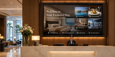 Digital signage in hotels