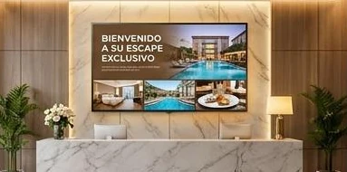 Cartelería digital en hoteles